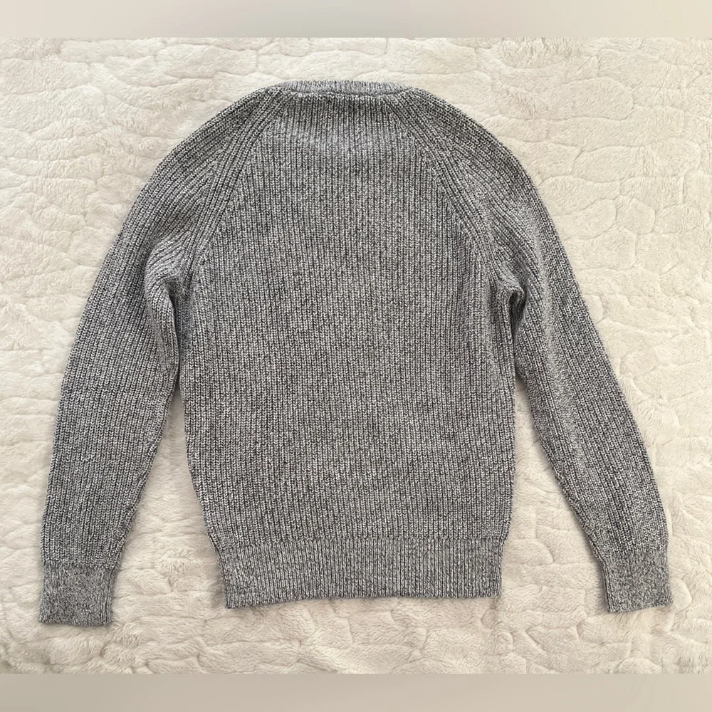 J CREW Marled cotton raglan-sleeve crewneck sweater size S
